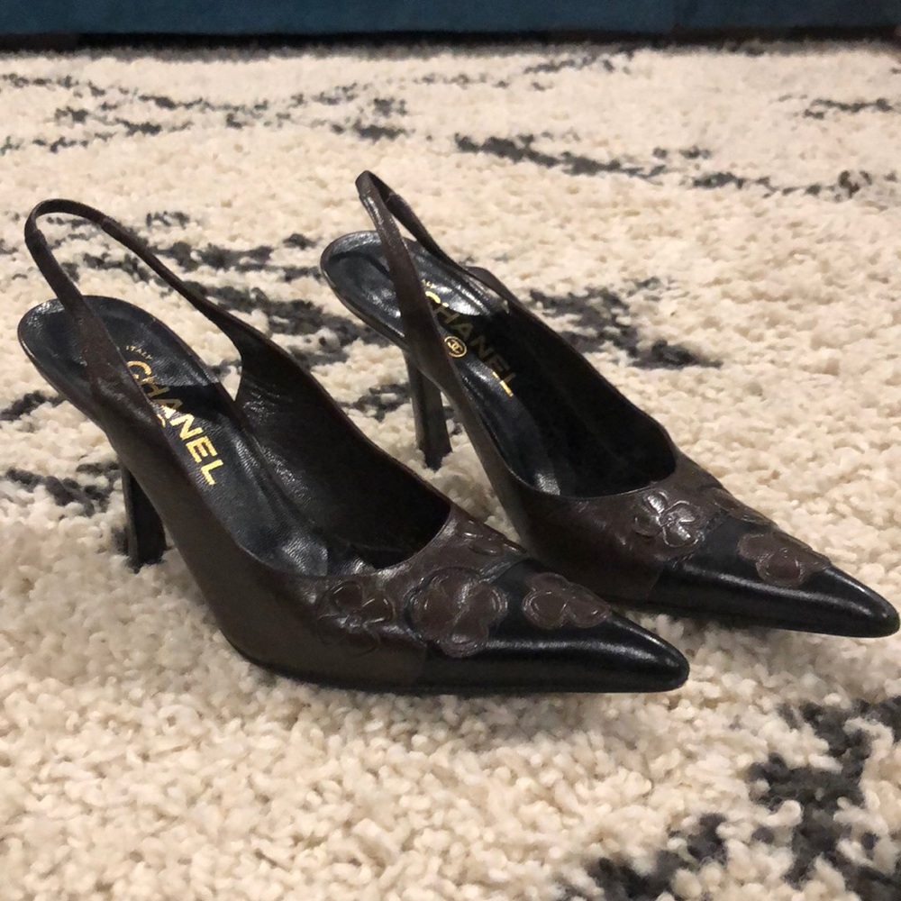 Classic Chanel Heels Brown/Black